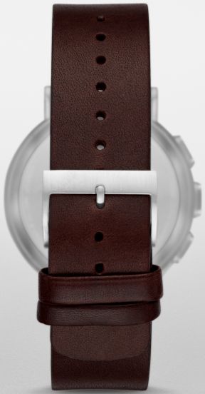 Brown leather strap for Skagen Connected Hagen Smartwatch