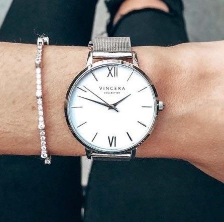 Vincero The Eros Mesh Silver + White Sil-Msh-E01 - RIP display picture 1
