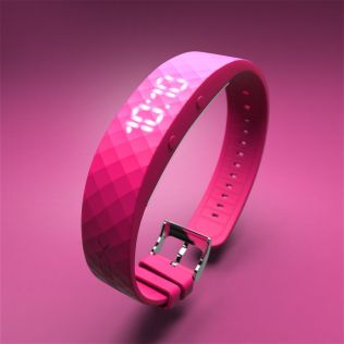 FIBEX8V03 Overcome Bedwetting With This Vibrating Alarm Watch - Pink Sleep Timer FIBEX8V03