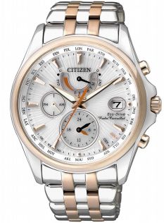 FC0014-54A Citizen elegant women's watch with Eco-Drive and radio-controlled world time in two-tone steel | FC0014-54A