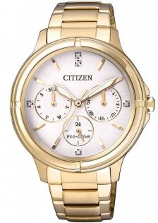 FD2032-55A Citizen Eco-Drive women's watch with Swarovski crystals and multifunction | FD2032-55A