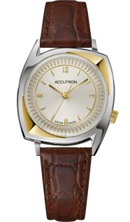 2SW8A001 Exclusive automatic men's watch from Accutron with two-tone case and champagne dial - Legacy 203 | 2SW8A001