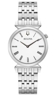 96L275 Bulova Regatta women's watch with Roman numerals and slim steel case | 96L275