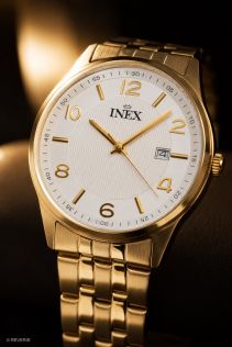 A12149D0I Inex Mens Golden White 38mm