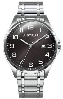 C3990TGD-D Modern men's watch with black dial, date display, and lightweight titanium bracelet from the Aistrup Titanium Sapphire collection | AIW7901