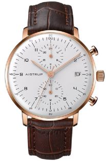 AIW8602 Aistrup AIW8602 Classic Infinity Chronograph men's watch with white dial and rose gold details | AIW8602