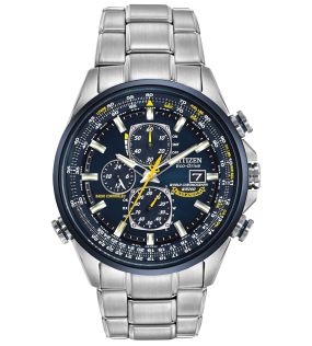 AT8020-54L Citizen Blue Angels Eco-drive chronograph | Radio-controlled world time watch with perpetual calendar | AT8020-54L