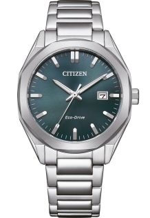 BM7620-83X Citizen Eco-Drive unisex watch in steel with E111 movement and green dial | BM7620-83X