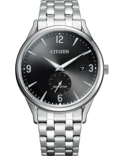 BV1111-75E Citizen Eco-Drive men's watch with black dial and second hand | BV1111-75E