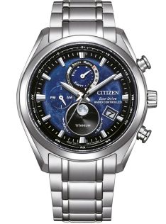 BY1010-81L Citizen Tsuki-yomi titanium watch with Eco-Drive and moon phase display | BY1010-81L
