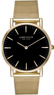CA3836-GOBLGO Carrie Taylor Lexington Gold/Black Gold Mesh