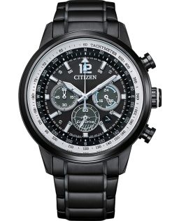 CA4475-89E Citizen chronograph men's watch with Eco-Drive and black PVD | CA4475-89E