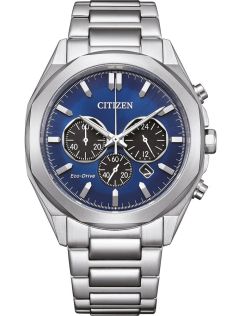 CA4590-81L Citizen Eco-Drive chronograph in steel with B620 movement and blue dial | CA4590-81L