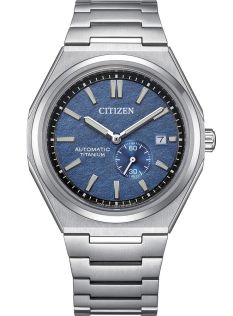 NJ0180-80L Citizen Super Titanium automatic men's watch | Blue dial with small second hand | NJ0180-80L