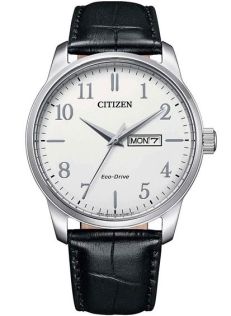 BM8550-14A Citizen Eco-Drive men's watch with date and leather strap | Classic design with Eco-Drive | BM8550-14A