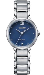 EM0920-86L Citizen Eco-Drive women's watch with blue dial and steel bracelet | EM0920-86L