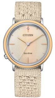 EM1006-40A Citizen L Ambiluna women's watch in two-tone steel with E031 movement and two straps | EM1006-40A