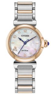 EM1136-87D Citizen L Mae women's watch with mother of pearl and diamond | EM1136-87D
