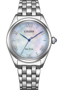 EM1140-80D Citizen Eco-Drive women's watch with mother of pearl and Roman numerals | EM1140-80D