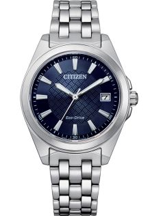EO1210-83L Citizen elegant women's watch with Eco-Drive and blue dial in stainless steel | EO1210-83L
