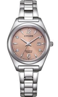 CITIZEN Eco-Drive マザーオブパールダイヤル The Citizen AQ4100-57L Blue Dial Solar Eco-Drive Titanium