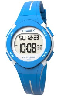 FIBEX19EN001 Dual Time Digital Watch for Kids - Blue Swimming Timer FIBEX19EN001