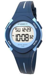FIBEX19EN006 Travel Time Digital Watch - Navy & Ice Blue Timer FIBEX19EN006