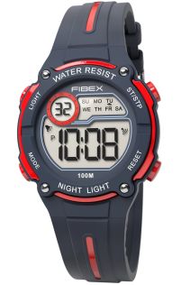 FIBEX76IP006 Boys Sports Digital Watch - Navy & Red Swimming Timer FIBEX76IP006