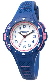 FIBEXAAC04 Night Light Swimming Watch for Kids - Blue & Pink Fibex Sport FIBEXAAC04