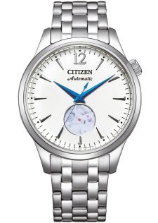 NH9131-73A Citizen Automatic men's watch in steel | Open heart movement with blue hands | NH9131-73A
