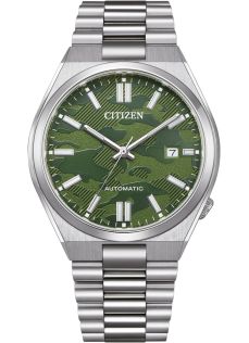 NJ0159-86X Citizen Tsuyosa automatic men's watch with camouflage dial and steel bracelet | NJ0159-86X