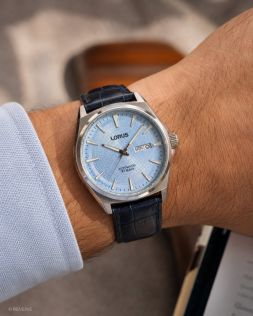 RL417CX9 Lorus Mens Blue Automatic Day-Date 42mm
