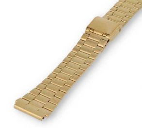 10396378 Gold Tone Steel strap for Casio Classic A159WGEA / A159WGEA-1 10396378