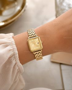 1782832 Tommy Hilfiger Lady Golden Rectangular 24mm