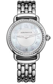 A 42960 AA19 DIA M Aerowatch 1942 Lady Midsize Quartz A 42960 AA19 DIA M