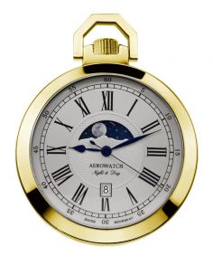 44829 JA01 Aerowatch Lepines Night and Day Pocket Watch 44829 JA01