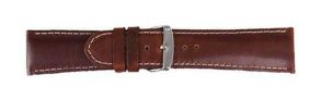 6303718S Falkenlund Deluxe Beco 18mm Watch Strap Chrono XL Nature Silver Buckle 6303718S