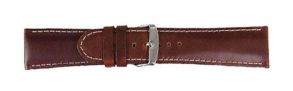 6303724S Falkenlund Deluxe Beco 24mm Watch Strap Chrono XL Nature Silver Buckle 6303724S