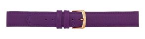 6641518G Falkenlund Deluxe Beco Watch Strap Polo Violet Calf Leather 18mm Gold Plated Buckle 6641518G