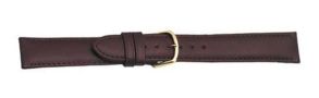 664218G Falkenlund Deluxe Beco Watch Strap Polo Brown Calf Leather 18mm Gold Plated Buckle 664218G