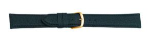 666122G Falkenlund Deluxe Beco Watch Strap Imperator Black Calf Leather 22mm Gold Plated Buckle 666122G