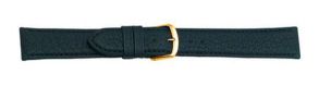 666120G Falkenlund Deluxe Beco Watch Strap Imperator Black Calf Leather 20mm Gold Plated Buckle 666120G