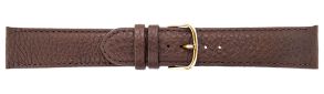 667220G Falkenlund Deluxe Beco Watch Strap Imperator XL Brown Calf Leather 20mm Gold Plated Buckle 667220G
