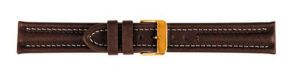 682224G Falkenlund Deluxe Beco 24mm Watch Strap Arizona Sport Brown Gold Buckle 682224G