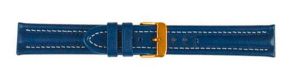 682324G Falkenlund Deluxe Beco 24mm Watch Strap Arizona Sport Blue Gold Buckle 682324G