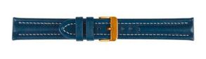 682718G Falkenlund Deluxe Beco 18mm Watch Strap Arizona Sport Blue Gold Buckle 682718G