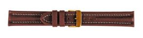 682920G Falkenlund Deluxe Beco 20mm Watch Strap Arizona Sport Cognac Gold Buckle 682920G