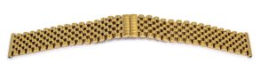 697352 Falkenlund Deluxe Beco Watch Strap Polished Stainless Gold Plated 18mm 697352