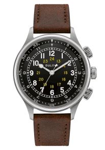 96A245 Bulova A-15 pilot watch with dual time function and historical military heritage | 96A245