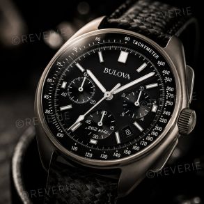 96B251 Bulova lunar pilot chronograph - Apollo 15 edition quartz watch with moon landing history | 96B251